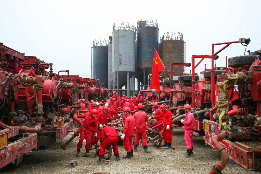 Hydraulic fracturing operations by Anton Oilfield Services in Sichuan province, southwest China, courtesy of Anton Oilfield.